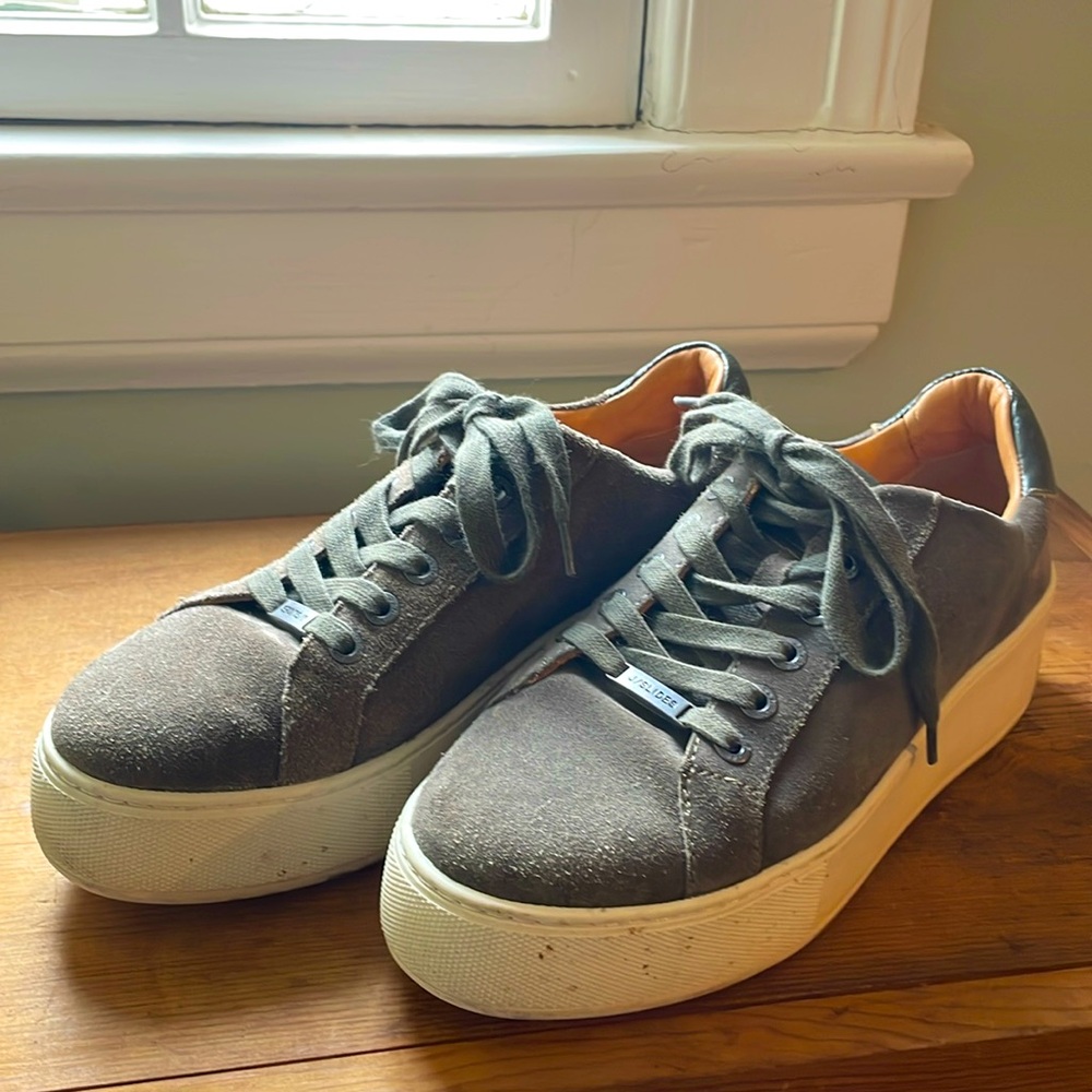 J/Slides Platform sneakers, suede
